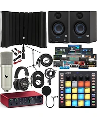 Scarlett 2i2 4th-Gen Usb-c Interface Full Studio Bundle