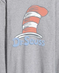 Airwaves Men's Dr. Seuss Logo Vintage Faded Long-Sleeve Graphic T-Shirt