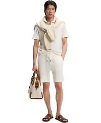 Boss by Hugo Men's Cotton Silk Zip-Neck Polo Shirt