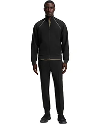 Boss by Hugo Men's Cotton-Blend Contrast Piping Sweatshirt