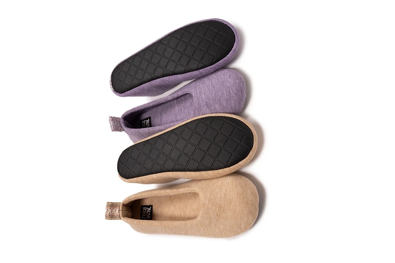 Muk Luks Women's 2 Pair Travel Ballerina Set