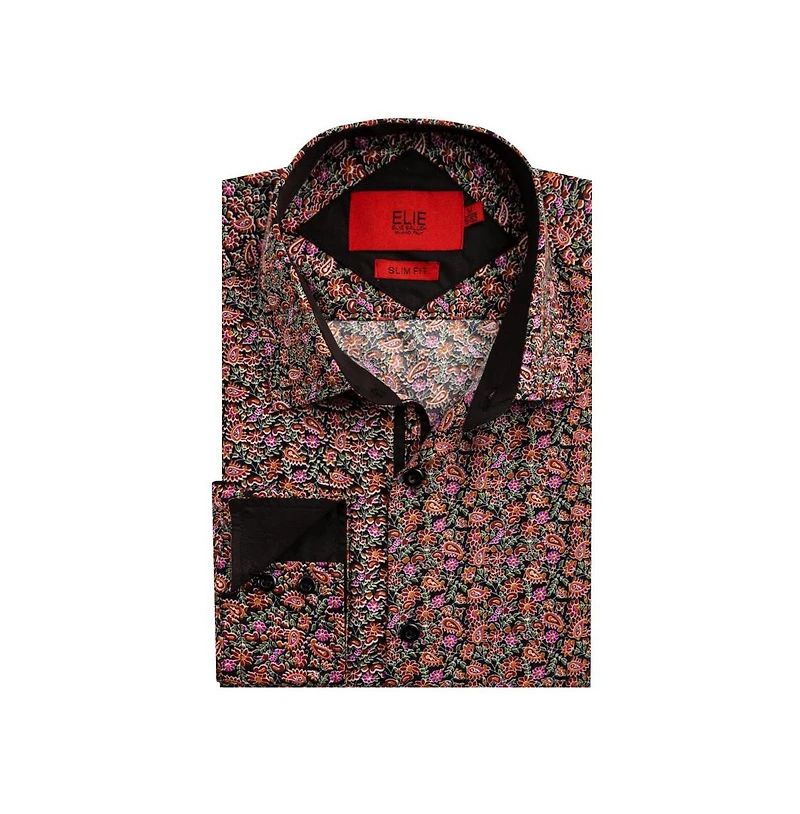 Elie Balleh Men's Slim Fit Paisley Print Button-Down Shirt By
