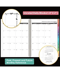 Gnuadz 2026-2029 Monthly Planner 3 Year Calendar Colorful Tabs Pocket