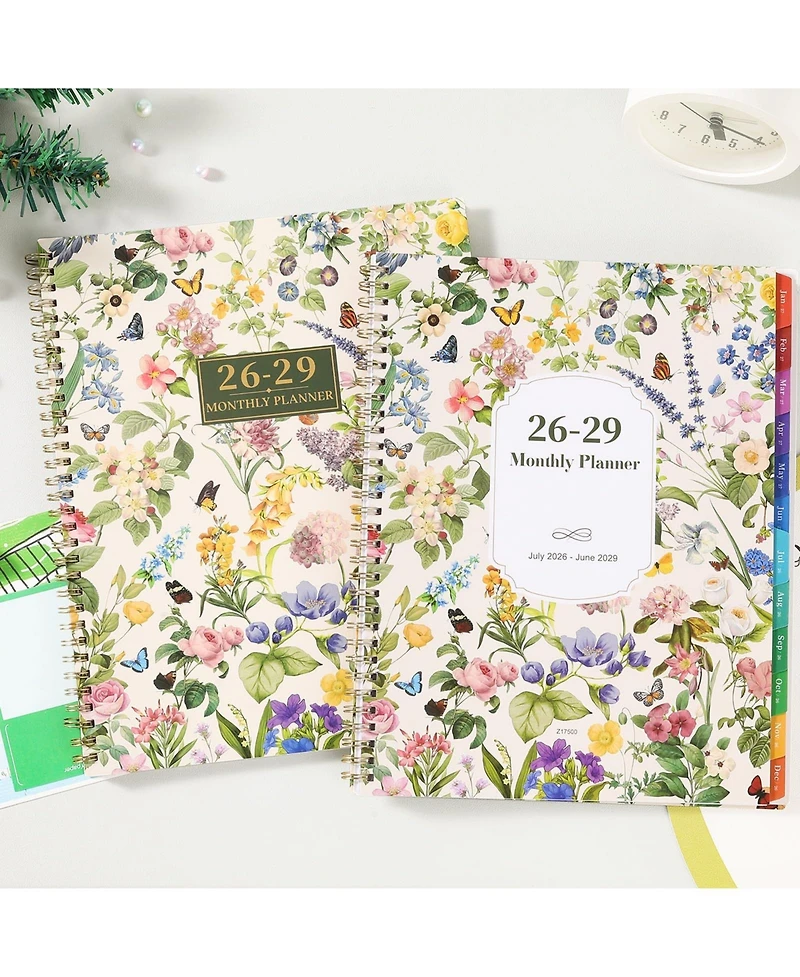 Gnuadz 2026-2029 Monthly Planner 3 Year Calendar Tabs Pocket
