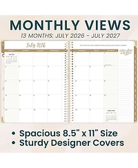 Gnuadz Hardcover Planner 2026-2027 Academic Year Monthly Weekly Agenda Book