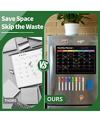 Gnuadz Magnetic Calendar Whiteboard Monthly Planner Fridge