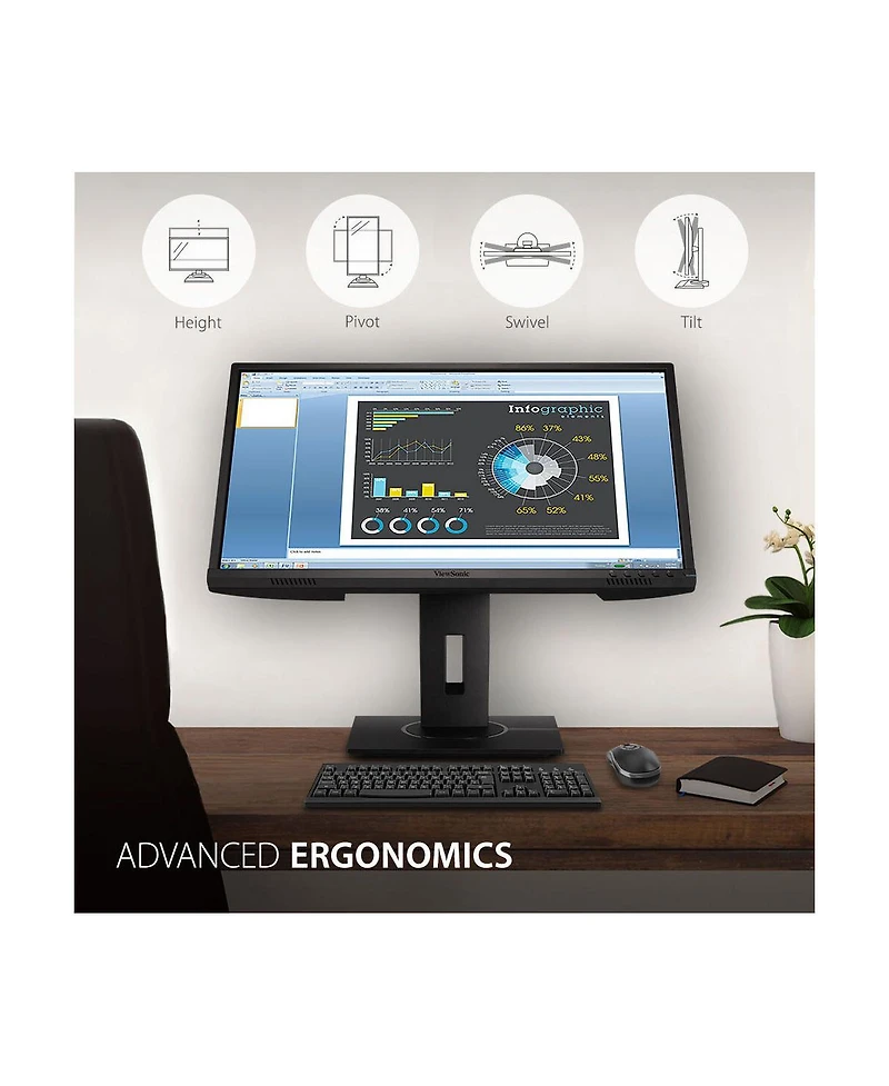 ViewSonic VG2440 24" 16:9 Full Hd Va Led Monitor