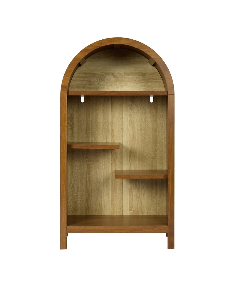 Streamdale Furniture 4-Tier Arched Asymmetrical Freestanding Display Shelf