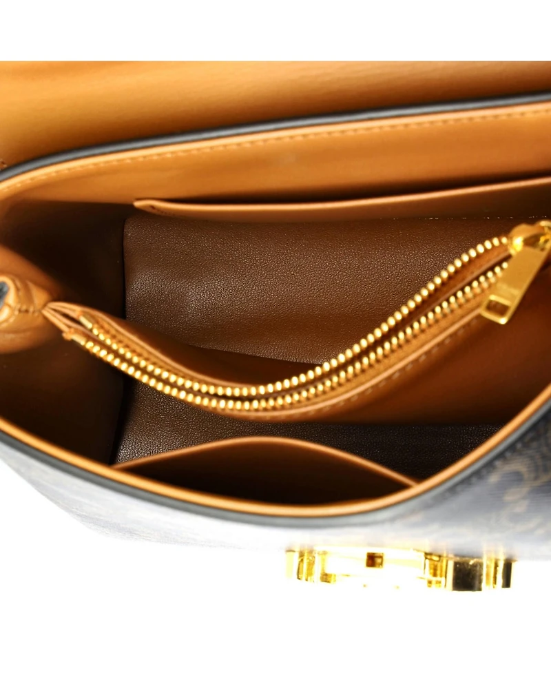 Pre-Owned Celine Teen Nino Top Handle Bag Triomphe Coated Canvas