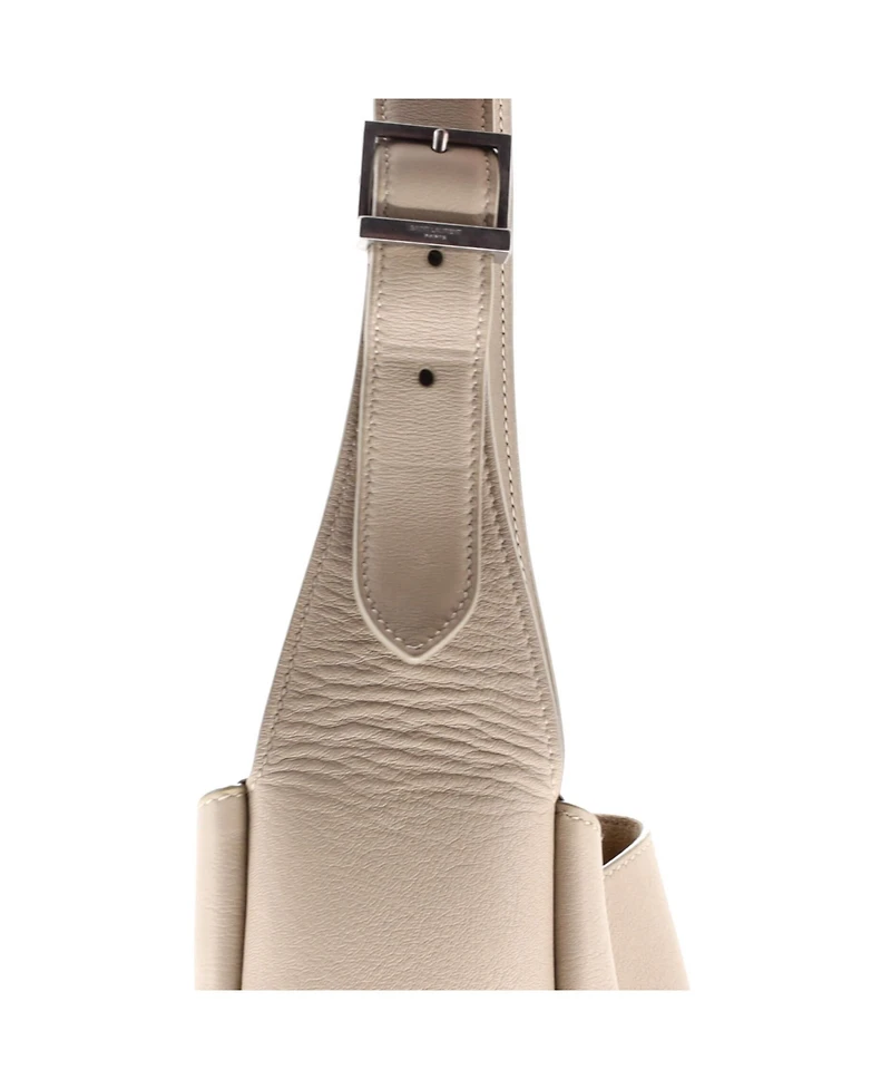 Pre-Owned Saint Laurent Small Le 5 a 7 Supple Hobo Leather