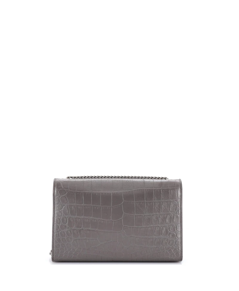 Pre-Owned Saint Laurent Medium Classic Monogram Tassel Crossbody Bag Embossed Leather