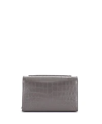 Pre-Owned Saint Laurent Medium Classic Monogram Tassel Crossbody Bag Embossed Leather