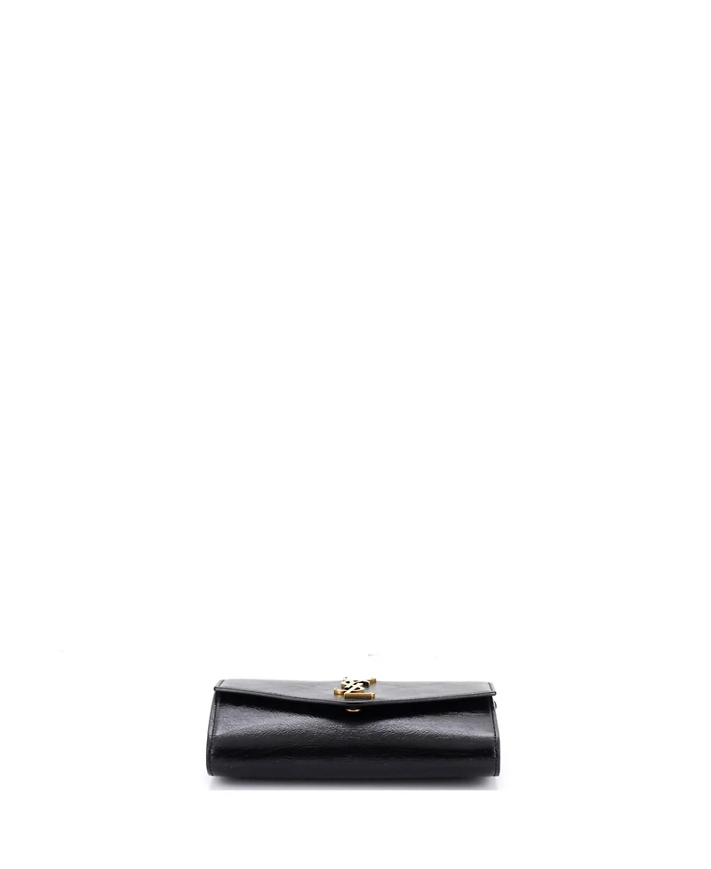 Pre-Owned Saint Laurent Uptown Chain Wallet Leather