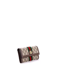 Pre-Owned Gucci Ophidia Continental Wallet Gg Coated Canvas