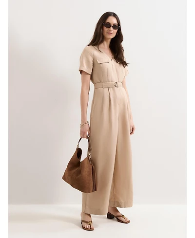 Phase Eight Women's Daniela V-Neck Short Sleeve Jumpsuit