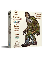 SunsOut Out of the Forest Bigfoot 850 piece Jigsaw Puzzle for Adults Special Shape