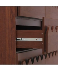 Streamdale Furniture 60" 6-Drawer Wave Front Dresser and Tv Stand