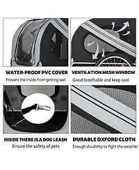 Streamdale Furniture Large Folding Dog Bike Trailer Capacity All-Terrain Pet Carrier
