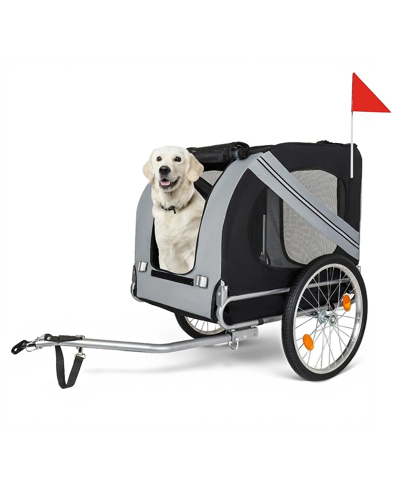Streamdale Furniture Large Folding Dog Bike Trailer Capacity All-Terrain Pet Carrier