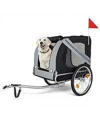 Streamdale Furniture Large Folding Dog Bike Trailer Capacity All-Terrain Pet Carrier