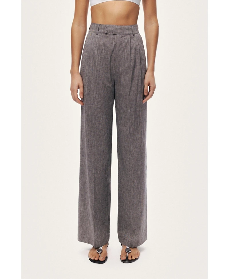 Nocturne Women's Wide-Leg Tailored Pants