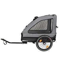 Streamdale Furniture Pet Bike Trailer for Small and Medium Dogs, Foldable with Quick Release Wheels
