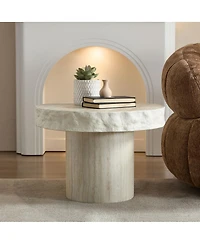 Streamdale Furniture Faux Mars Textural Pattern Coffee Table - No Assembly Required