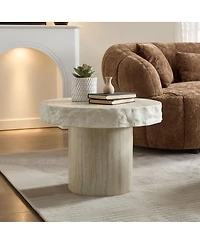 Streamdale Furniture Faux Mars Textural Pattern Coffee Table - No Assembly Required