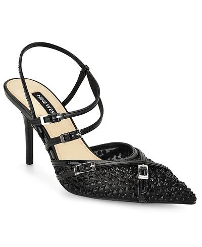 Nine West Women's Pertee Embellished Strappy Stiletto Pumps