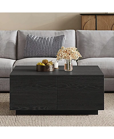 Streamdale Furniture 33.25" Square Coffee Table with 4 Drawers