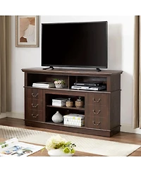 Streamdale Furniture Mid-Century Modern Retro Tv Stand with Storage for TVs up to 65