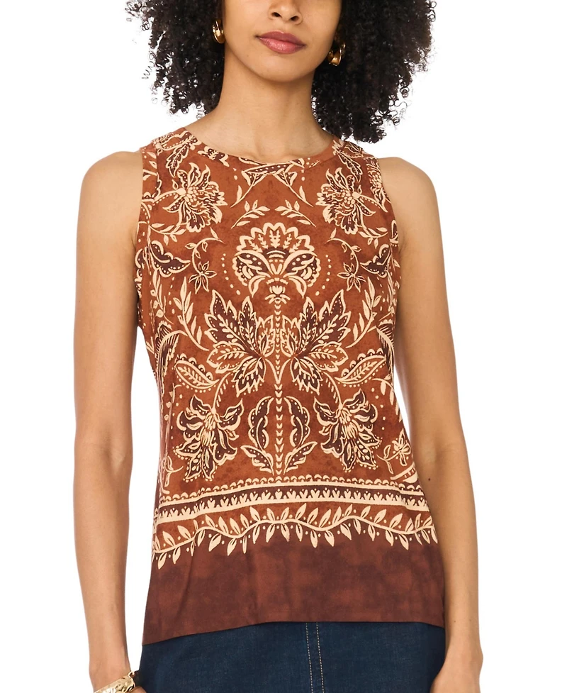 Vince Camuto Women's Back Keyhole Pull-On Tank Top