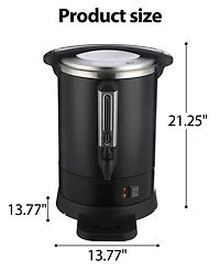 gaomon 12L Large Stainless Steel Coffee Urn with Double Wall Insulation for Wedding, Buffet, Catering, Events, Outdoor Bar