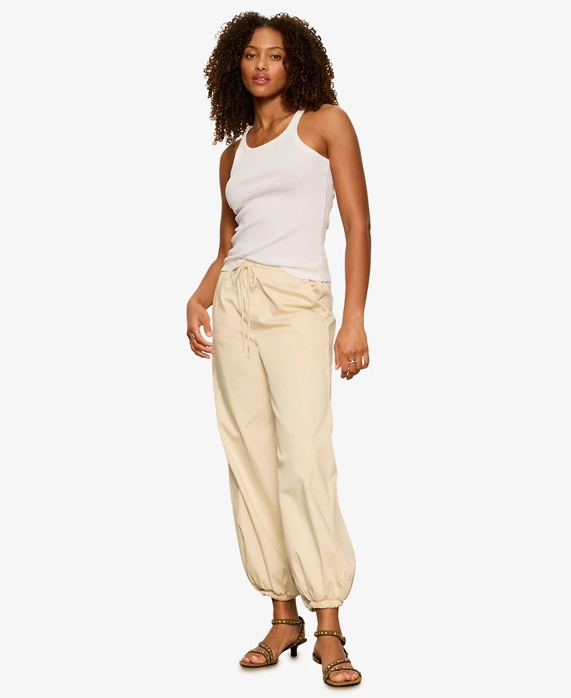 Sanctuary Women's Cropped Balloon Leg Pull-On Pants