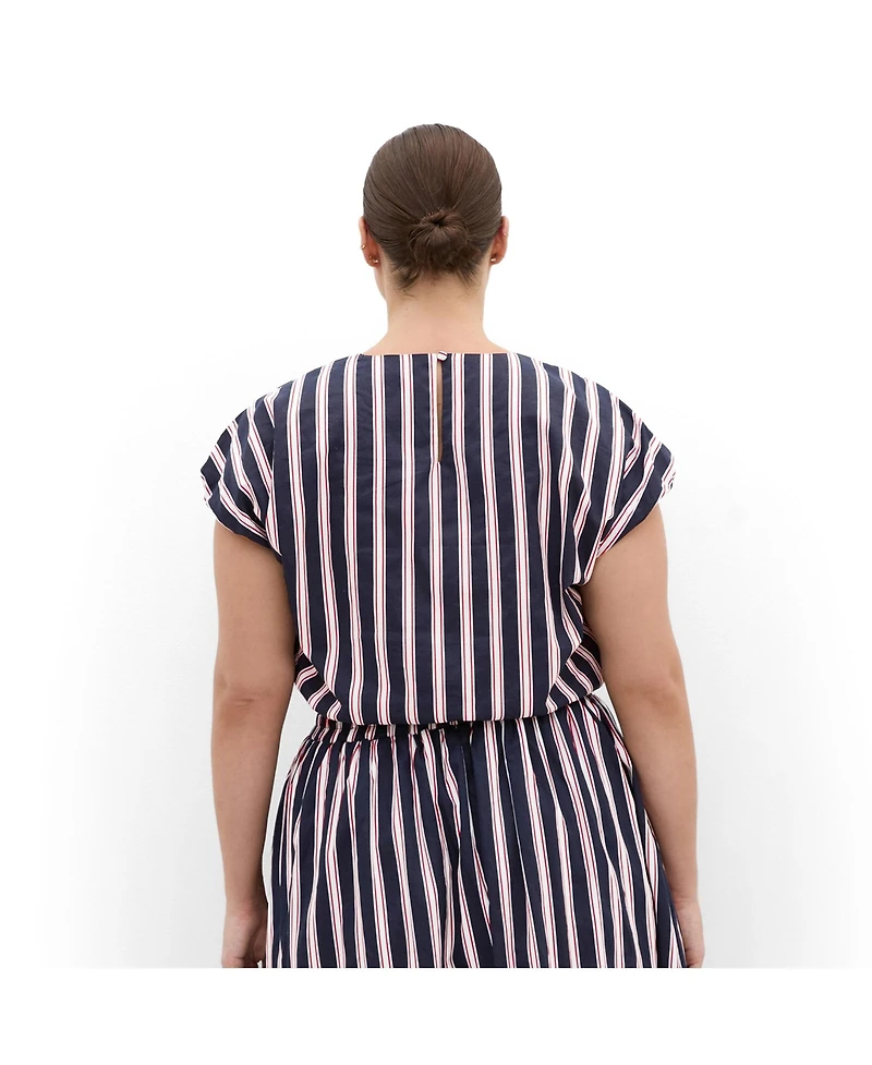 City Chic Women's Sarina Stripe Cotton Top