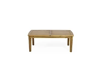 sumyeg Outdoor Acacia Wood Rectangular Coffee Table