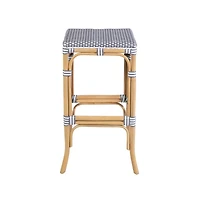 Butler Specialty Laguna Seat Height Rectangular Rattan Backless Bar Stool