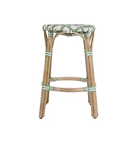 Butler Specialty Ballito Seat Height Oval Rattan Counter Stool