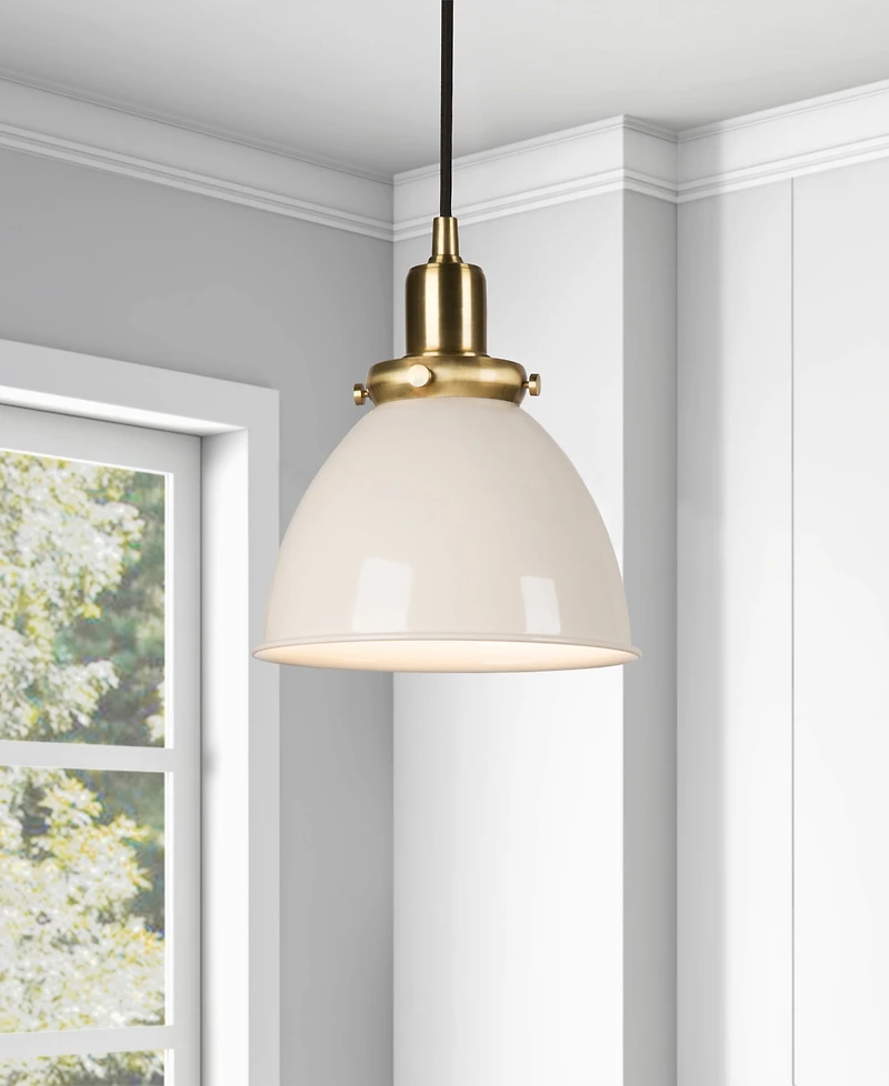 Hudson & Canal Madison 8" Wide Metal Pendant