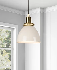 Hudson & Canal Madison 8" Wide Metal Pendant