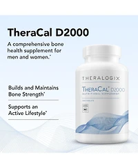 Theralogix TheraCal D2000 - Bone Health Support Supplement with Calcium, Magnesium, Vitamin D3, Vitamin K2 and Boron - 90-Day Supply - Nsf Certified