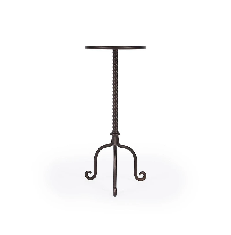 Butler Specialty Alma Metal Pedestal Side Table
