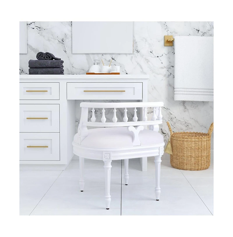 Butler Specialty Hathaway Upholstered 22.5"W Vanity Seat