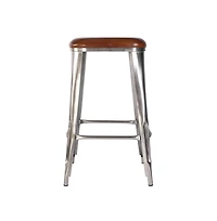 Butler Specialty Eastham 30.75 in Seat Height Leather and Iron Bar Stool