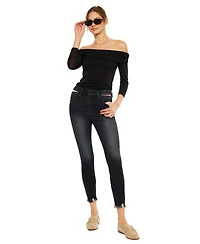 KanCan Women's Tiara High Rise Ankle Skinny Jeans