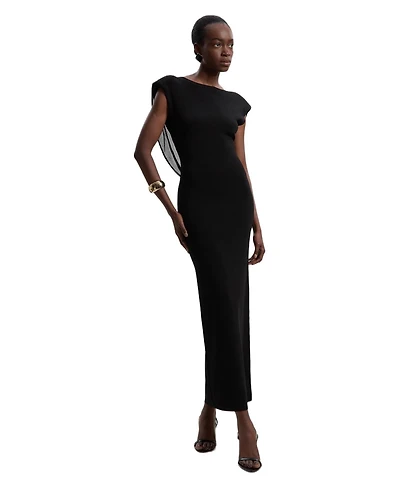 Karen Millen Women's Plunge Back Sleeveless Maxi Dress