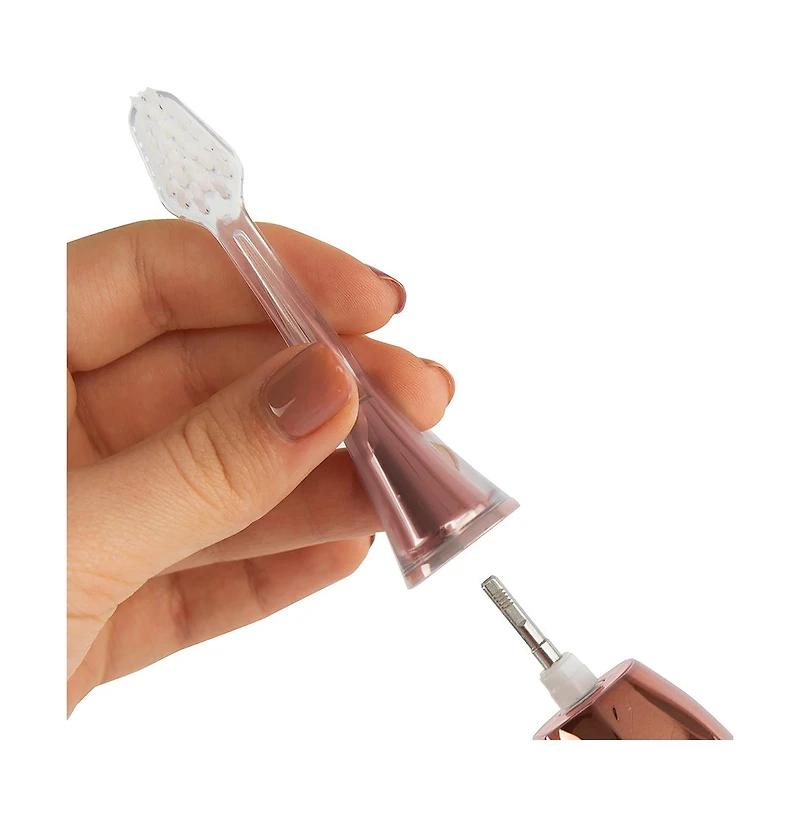Supersmile Zina45 Sonic Pulse Toothbrush Chrome Replacement Heads 2 pack