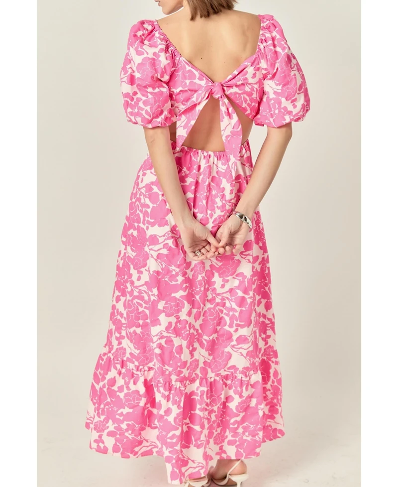 Women's Floral Print Maxi Dress