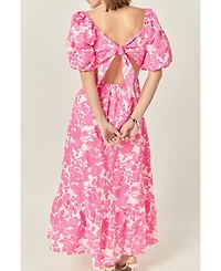 Women's Floral Print Maxi Dress