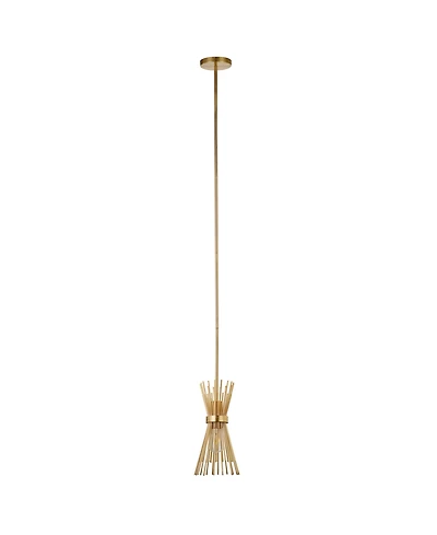 Hudson & Canal Andromeda 7" Wide Metal Starburst Pendant